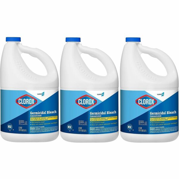 CloroxPro Concentrated Germicidal Bleach, 121 oz, 3/cs