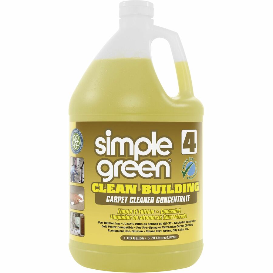Simple Green Carpet Cleaner Concentrate, 1 Gallon, 2/Case