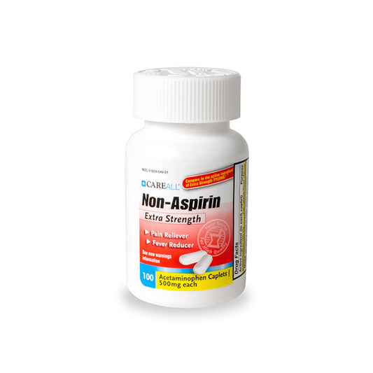 500 mg Acetaminophen Caplets, 100 ct, 24/cs