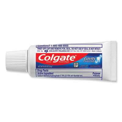 Colgate Fluoride Toothpaste, 0.85 oz personal size, 240/cs