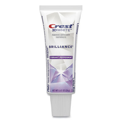 Crest 3D White Brilliance Toothpaste, 0.85oz Tube, 72/case