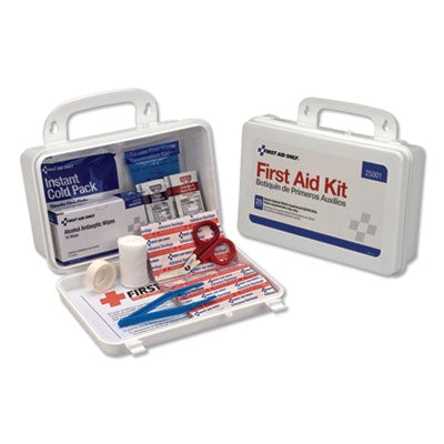 First Aid Kit, 25 People, 113 Pieces, Plastic Case