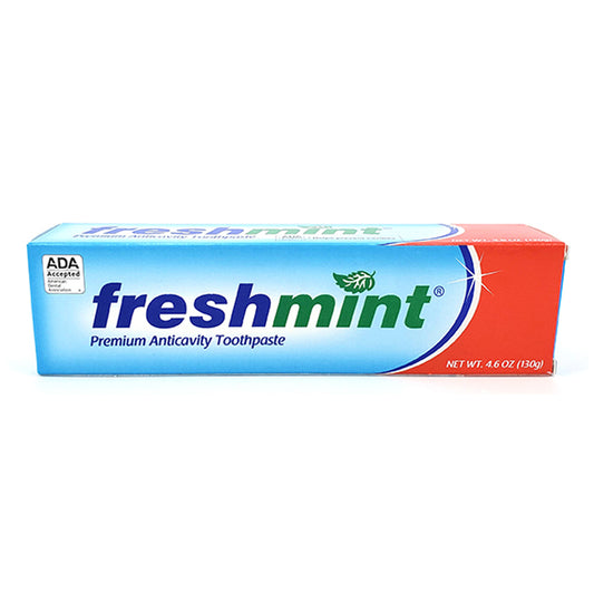 Freshmint Premium Anticavity Toothpaste, 4.6 oz tube in Box,  24/cs