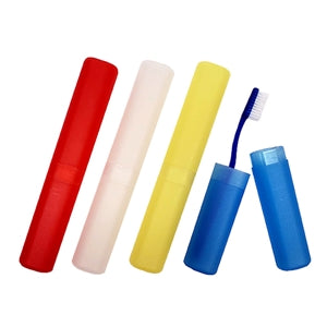 Individually Wrapped Multicolored Toothbrush Holders, 100/cs