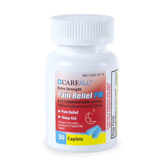 500 mg Acetaminophen PM Caplets, 50 ct, 24/cs