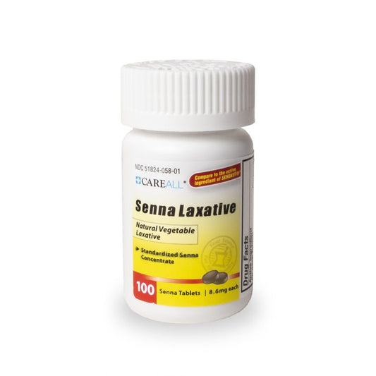 8.6 mg Senna Laxative Tablets, 100 ct, 24/cs