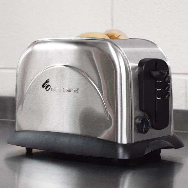 Toaster, Stainless Steel, 2 slice, 2/cs
