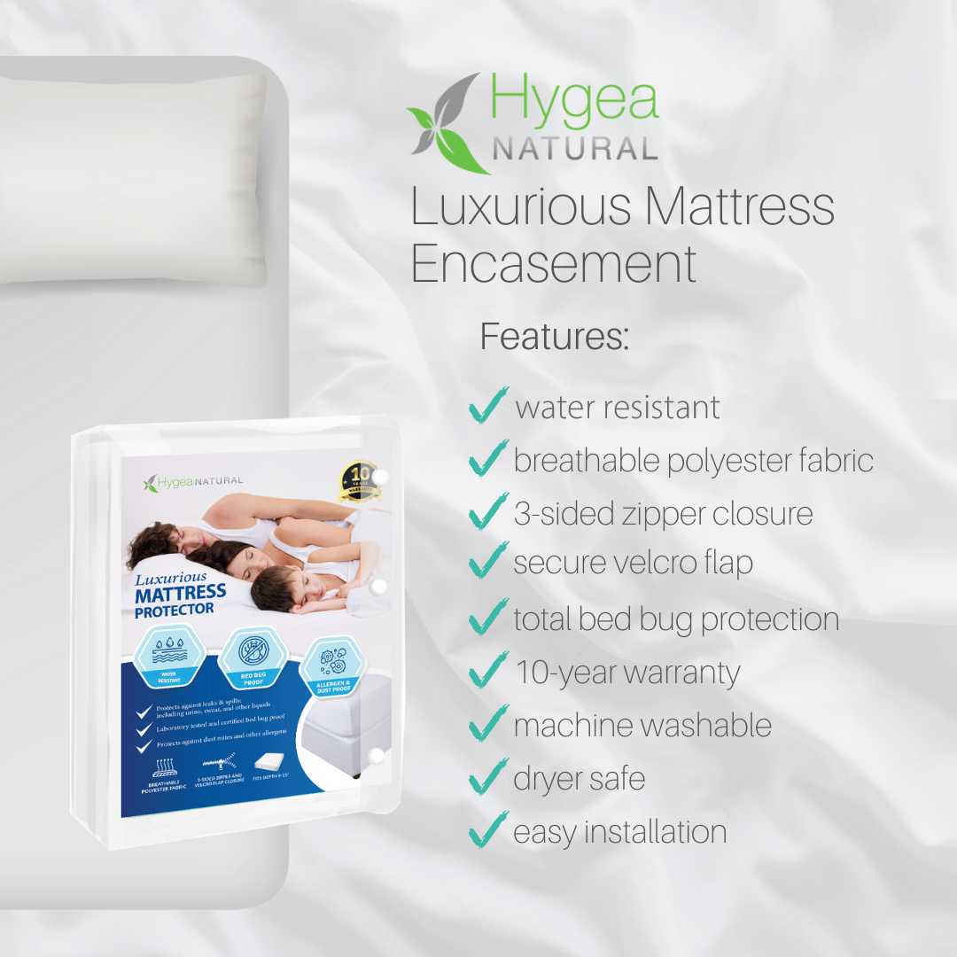 Hygea Stretchable Allergen Bed Bug Proof Mattress Cover, Various