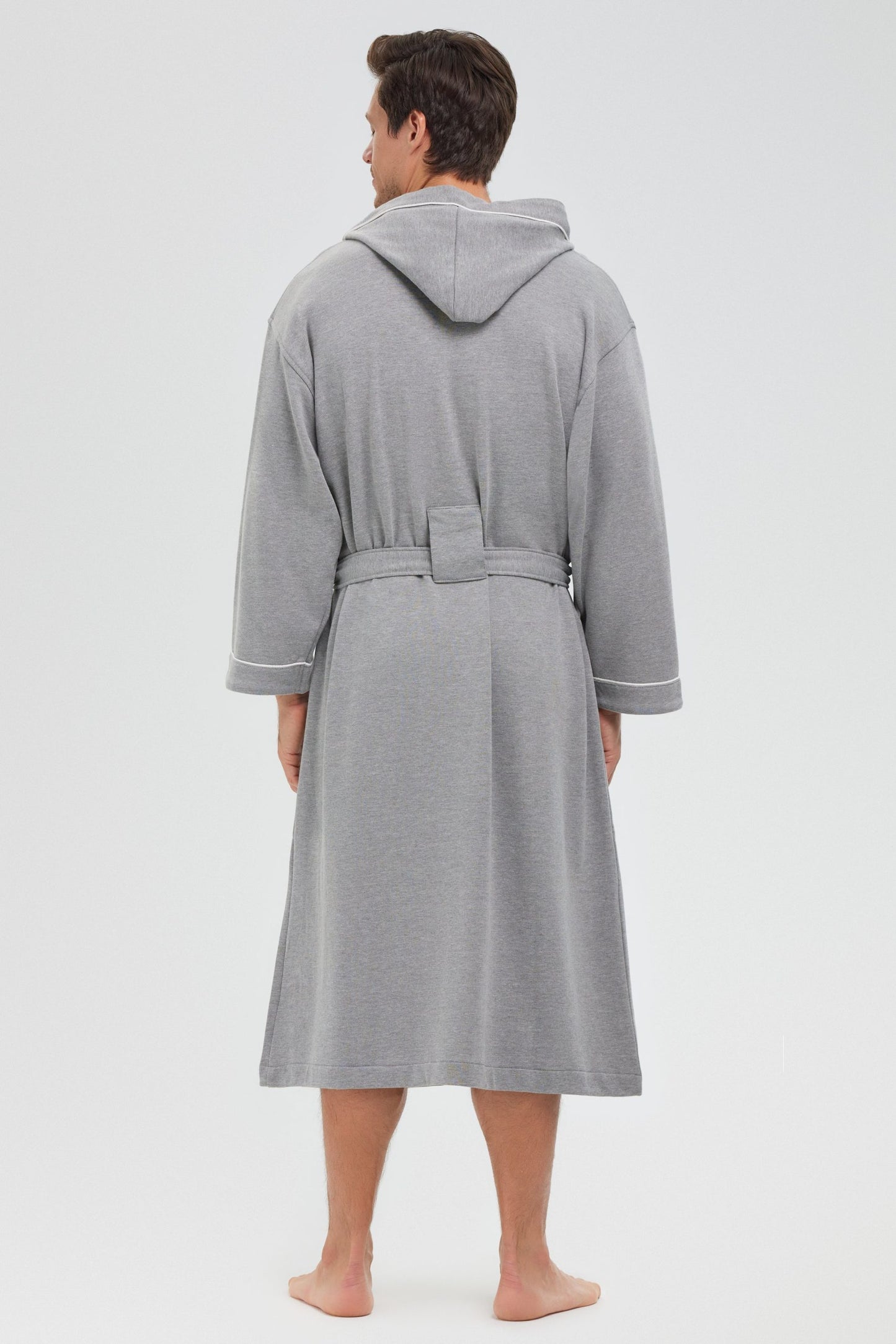 Hooded Gray Sweatshirt Robes