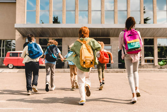 Children going back to school