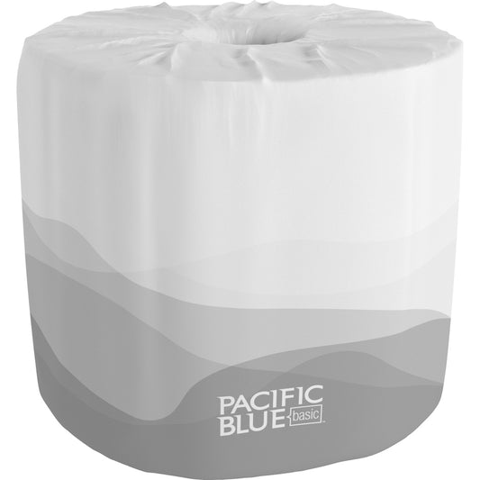 Pacific Blue Toilet Paper, 550 Sheets/Roll, 80 Rolls/Carton