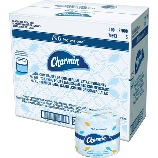 Charmin Professional Toilet Tissue, 450 Sheets/Roll, 75/Carton
