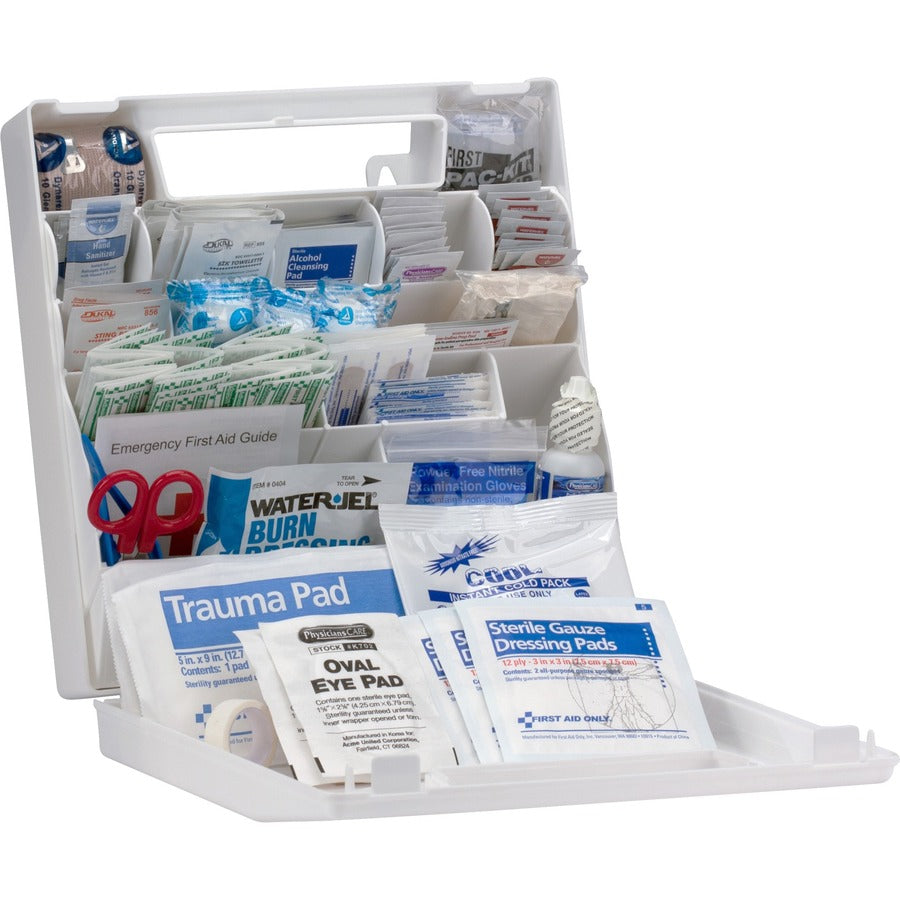 ANSI Bulk 50-Person First Aid Kit, 183 Pieces, Plastic Case