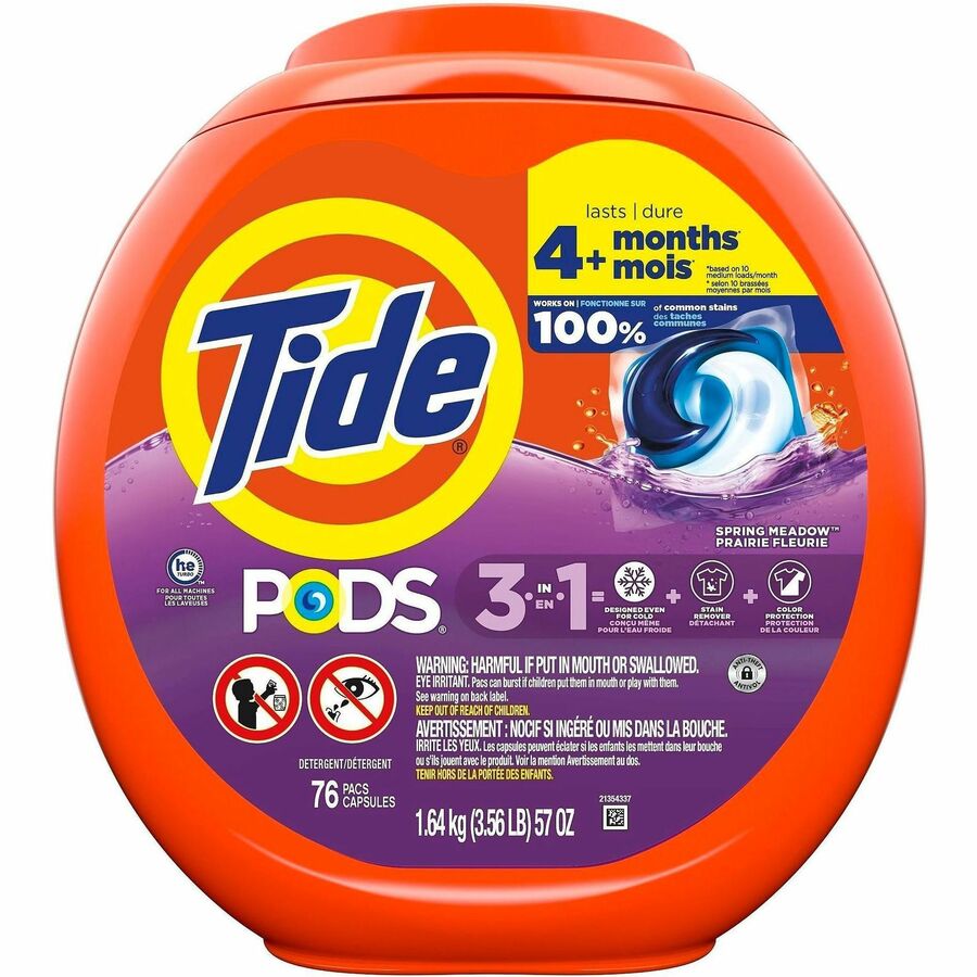 Tide Pods Laundry Detergent, 4/Case, Various
