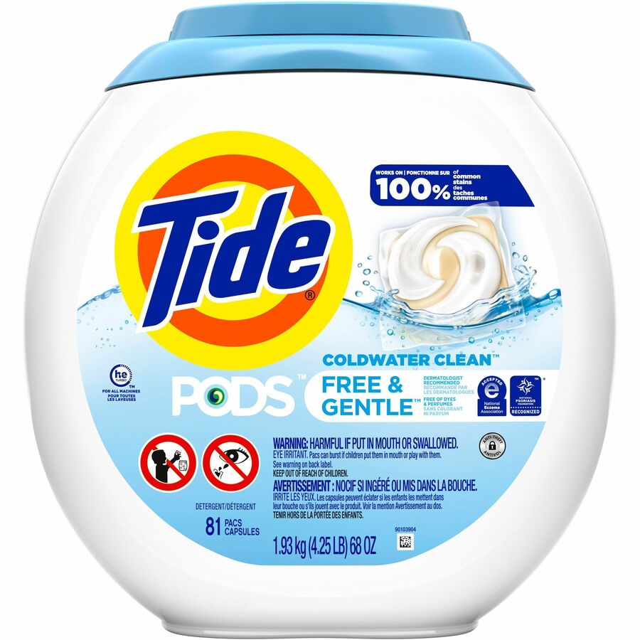 Tide Pods Laundry Detergent, 4/Case, Various