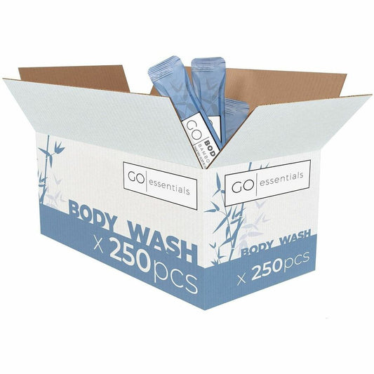 Go Essentials Travel-Size Body Wash Packets, 250/Case