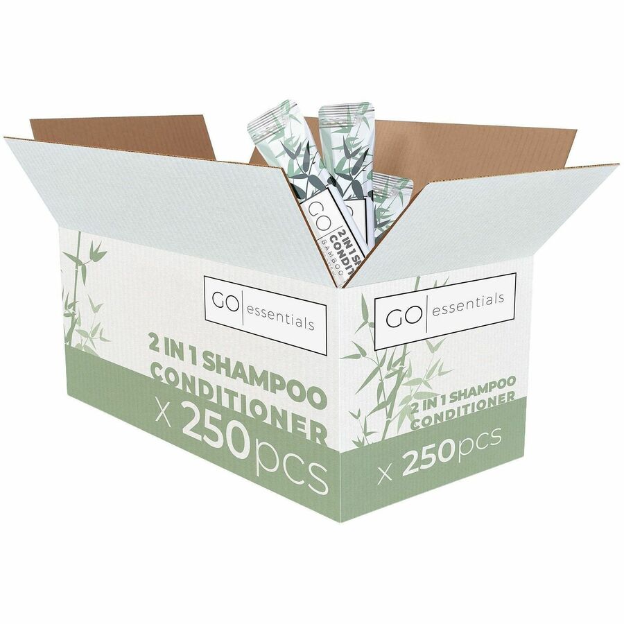Go Essentials 2-in-1 Shampoo/Conditioner Packets, Case of 250