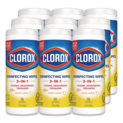Clorox Disinfecting Wipes, Lemon Scent