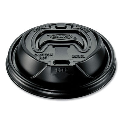 Dart Black Coffee Lids, 12 to 24oz, Case of 1000
