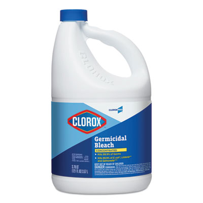 Clorox Concentrated Germicidal Bleach, 121 oz, 3/cs