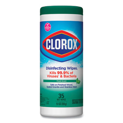 Clorox Disinfecting Wipes, Fresh Scent, 35 count, 12/cs