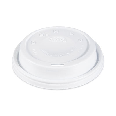Coffee Dome Sipper Lids, Fits 12 oz to 24 oz Cups, White, 1,000/Carton