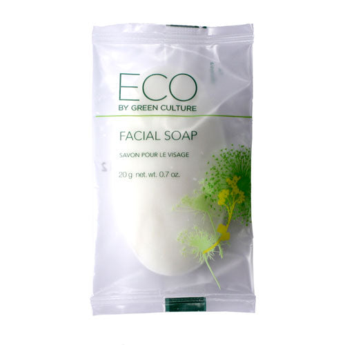 Eco By Green Culture, Facial Soap Bar, 0.7 oz, 500/cs
