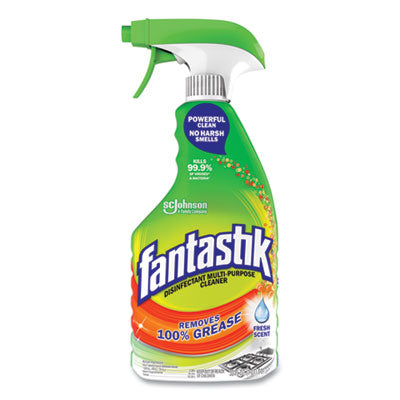 Fantastik Disinfectant Multi-Purpose Cleaner Fresh Scent, 32 oz Spray Bottle, 8/Carton