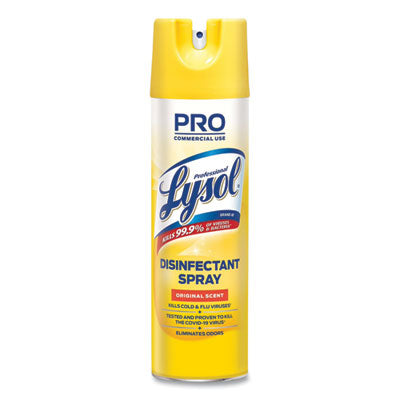 Lysol Disinfectant Spray, Original Scent, 19 oz Aerosol Spray, 12/Carton