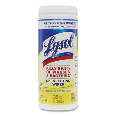 Lysol Sanitizing Wipes, 35 count, 12/cs