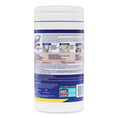 Lysol Sanitizing Wipes, Citrus Scent, 80 count, 6/cs