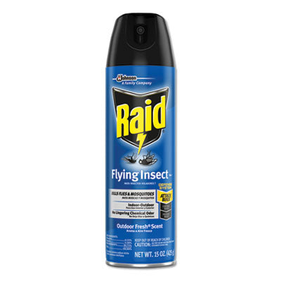 Raid Flying Insect Killer, 15 oz Aerosol Spray, 12/Carton