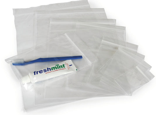 Reclosable Zip Bags, Various Sizes