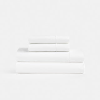 T250 Percale White Sheet Collection