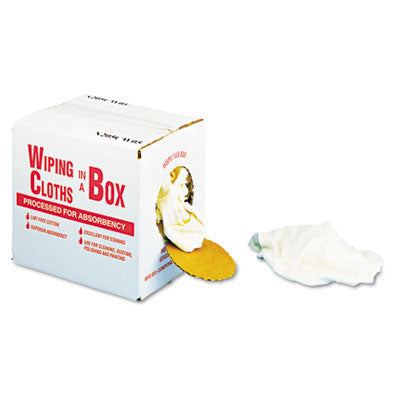Unison Multipurpose Reusable Wiping Cloths, Cotton, 5 lb Box