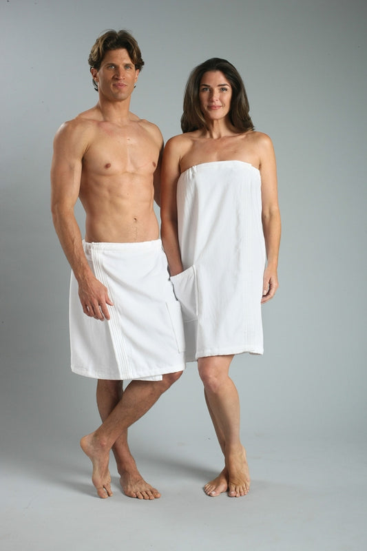 Towel Wrap, Men, White, 12/cs